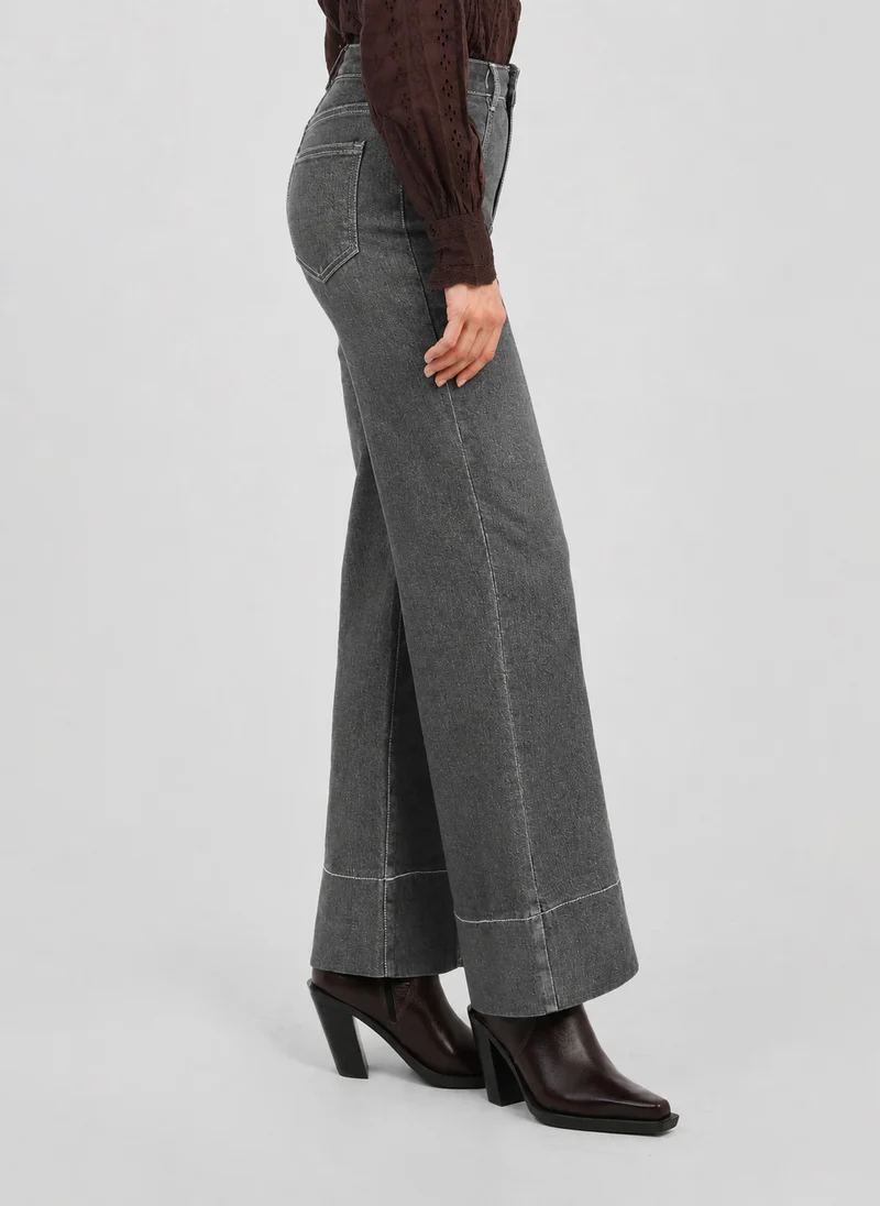 PANTALON PIPLIS gris