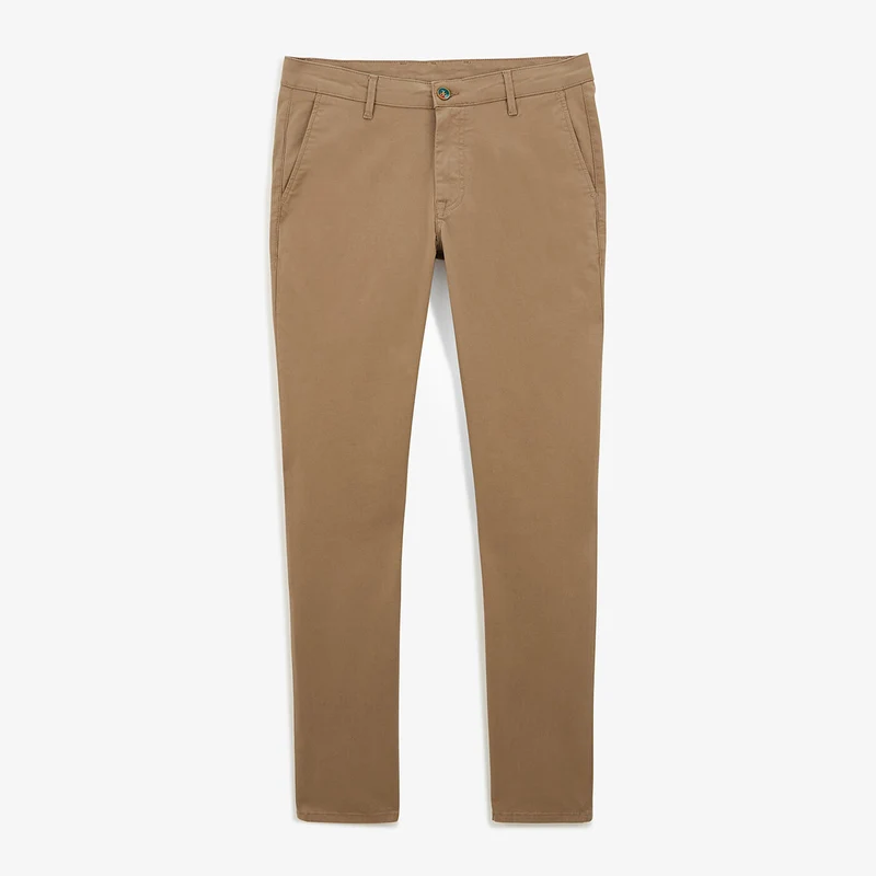 Chino 702 coupe droite confort beige
