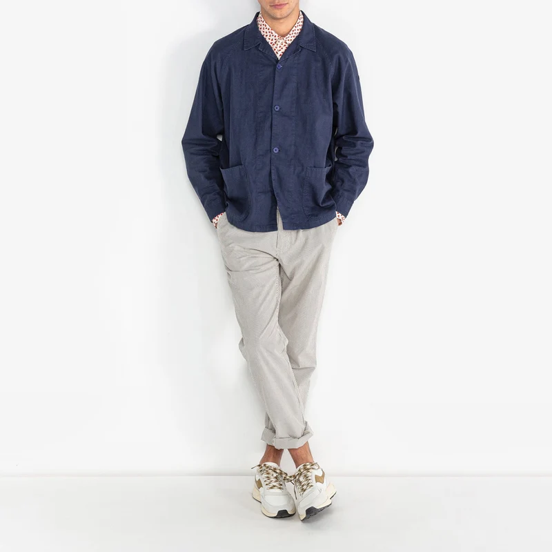 Chino 549 regular en seersucker à rayures tennis écru