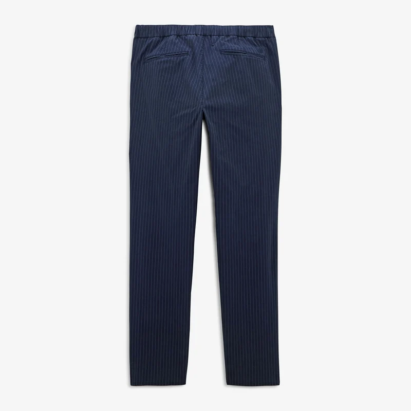 Chino 549 regular à rayures tennis élastiqué bleu nuit