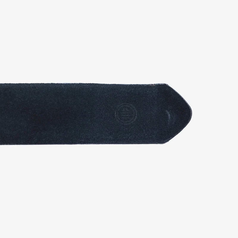 Ceinture en nubuck réglable bleu marine
