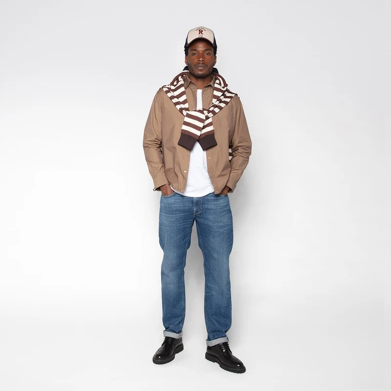 Jean 331 tapered fit stone blue en coton
