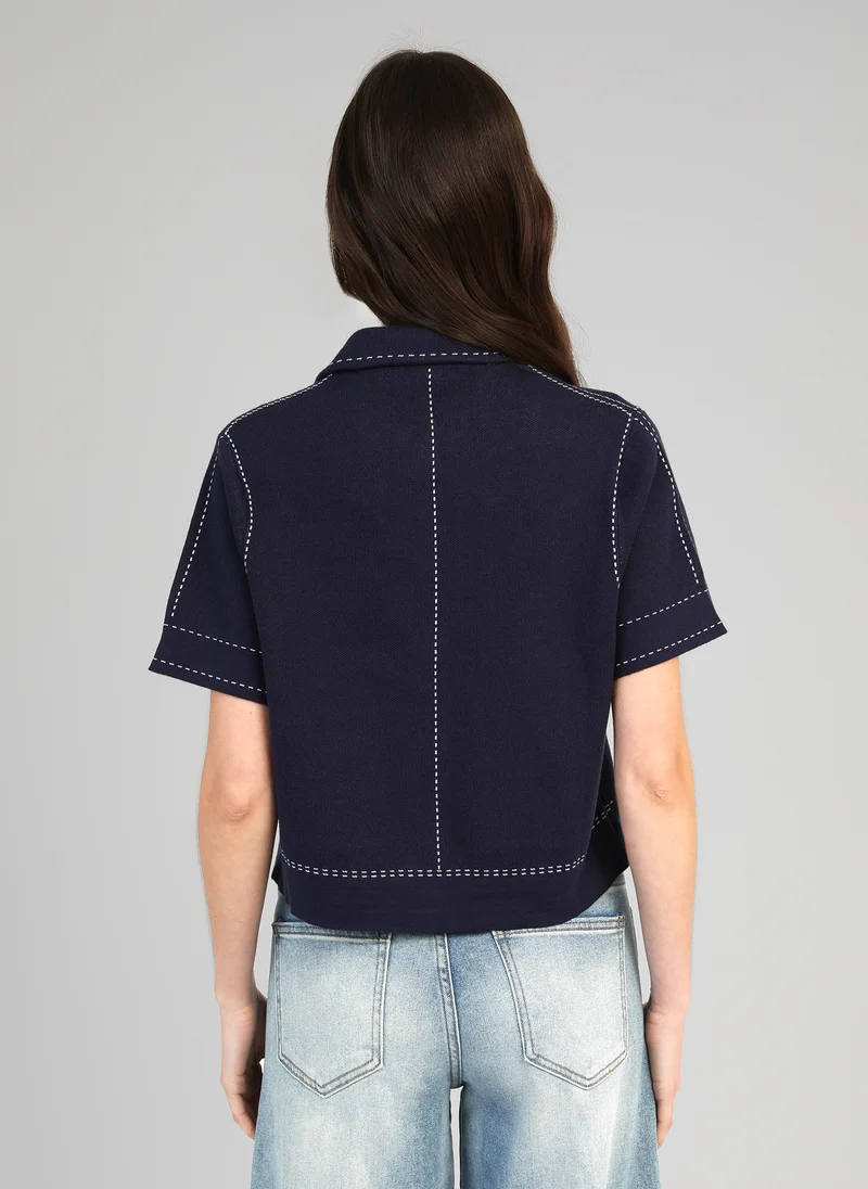 GILET LEBILLY marine