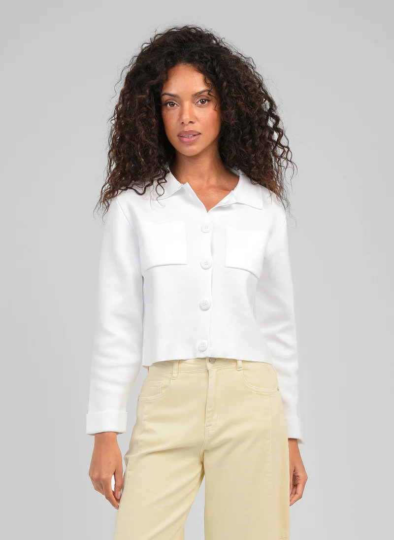 GILET LEVALIMANA blanc