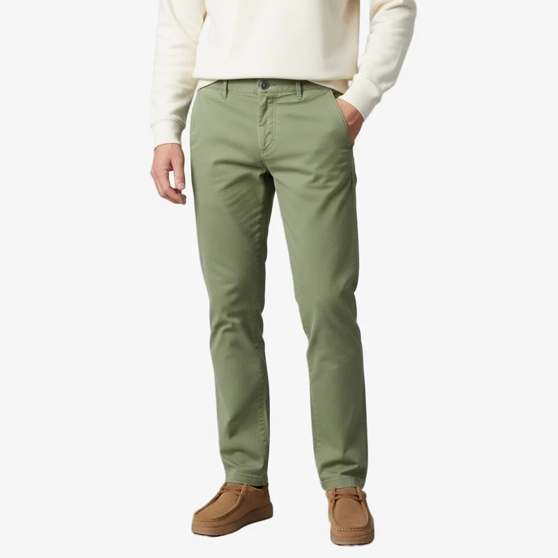 Chino 702 coupe droite confort vert militaire