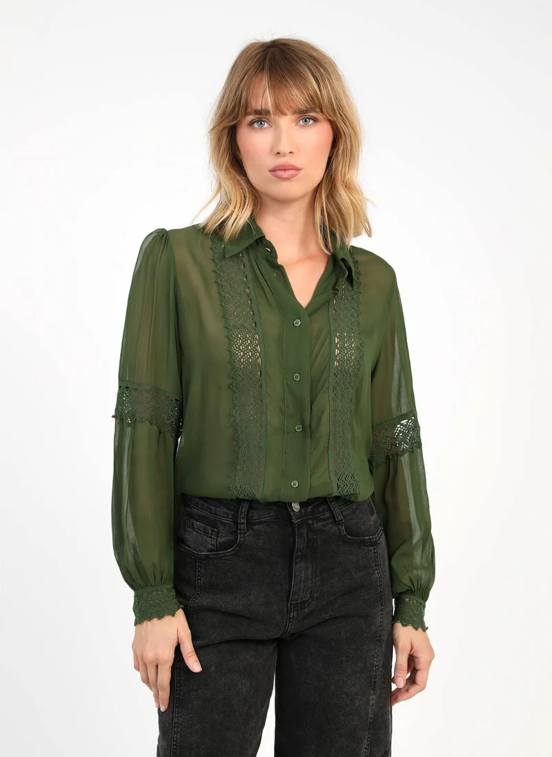 CHEMISE SIDONY vert