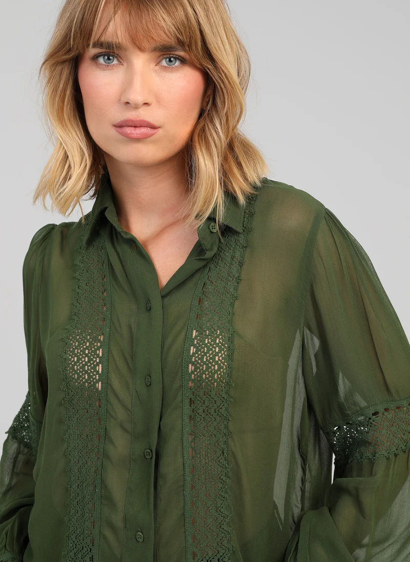 CHEMISE SIDONY vert