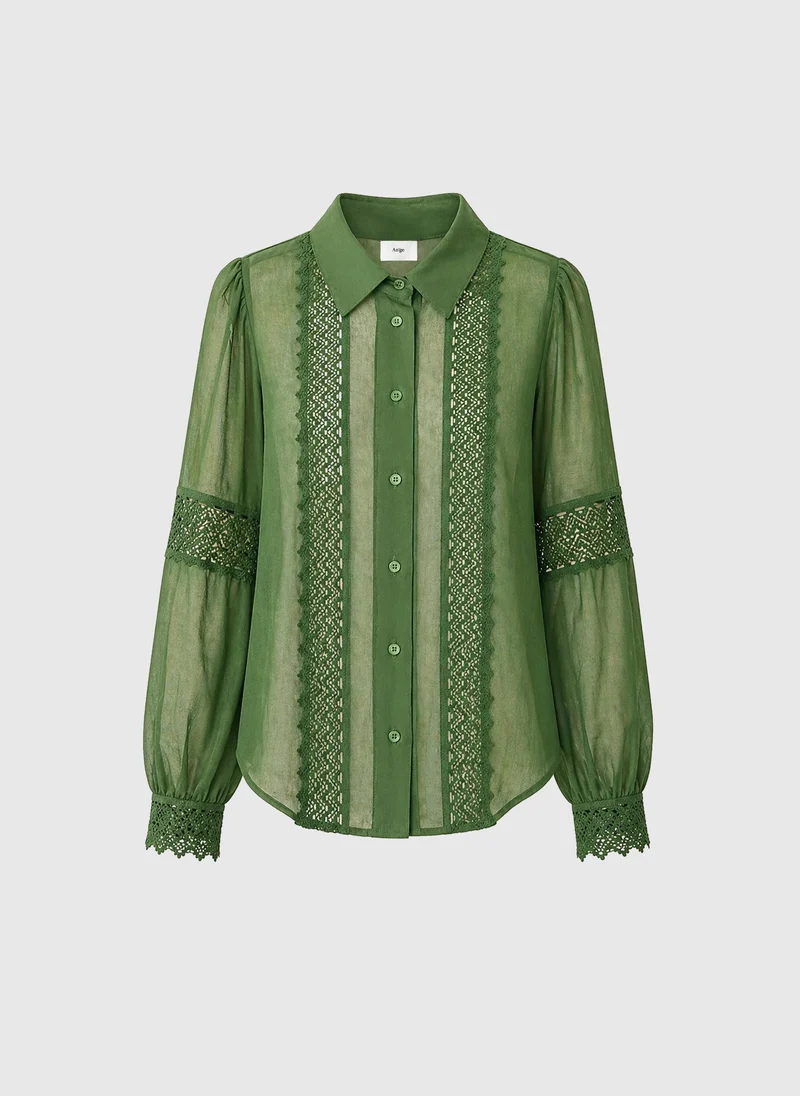 CHEMISE SIDONY vert