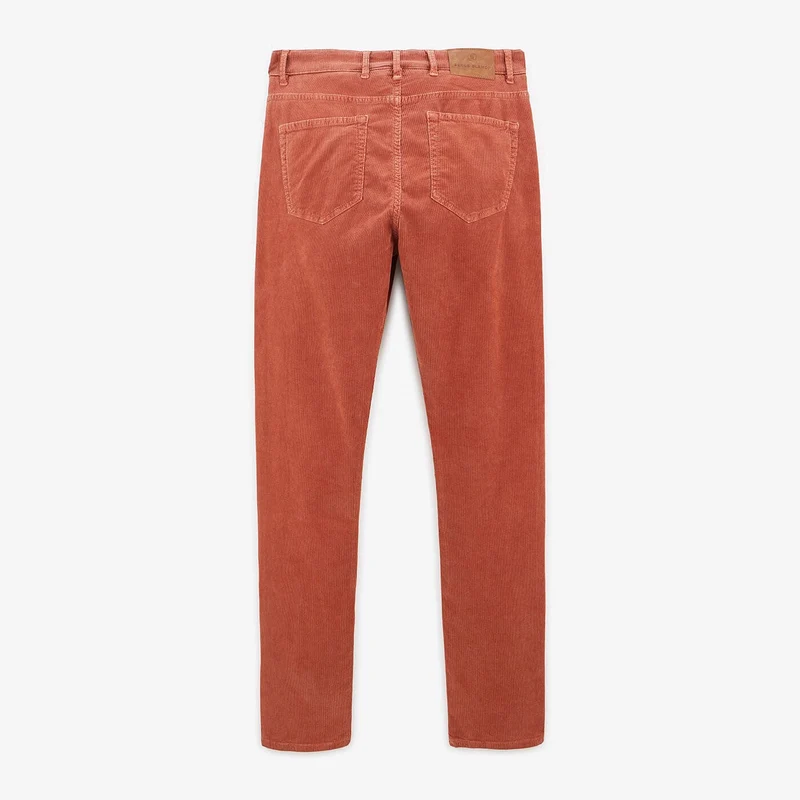 Pantalon 330 velours coupe tapered sienne