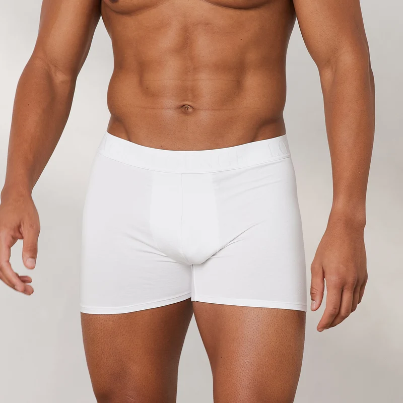 Boxers Luxe pour Homme (pack de 3) - Blanc