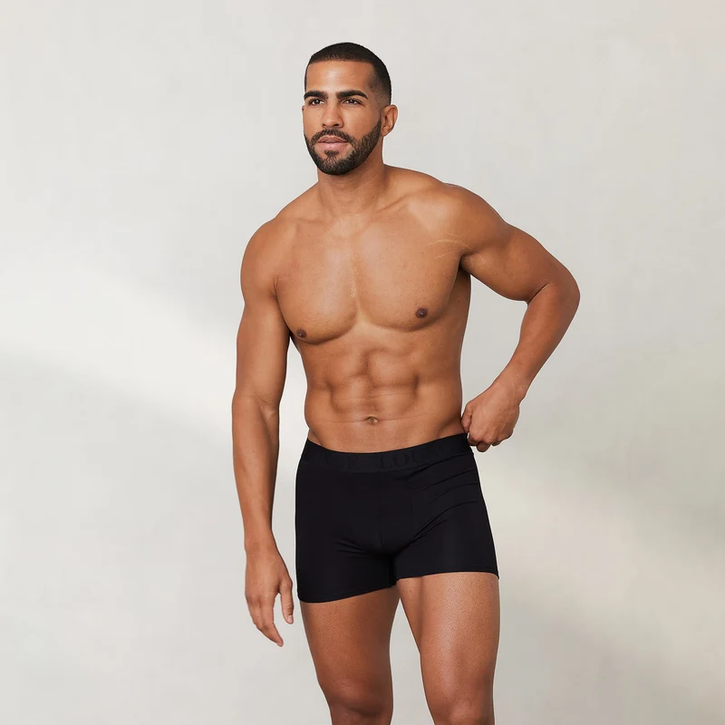 Boxers Luxe pour Homme (pack de 3) - Noir