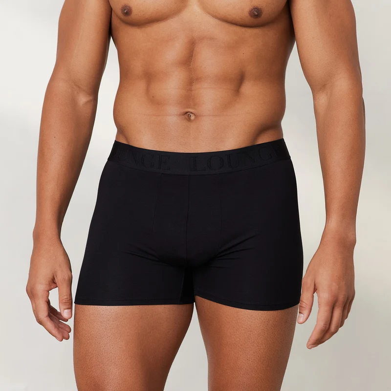 Boxers Luxe pour Homme (pack de 3) - Noir