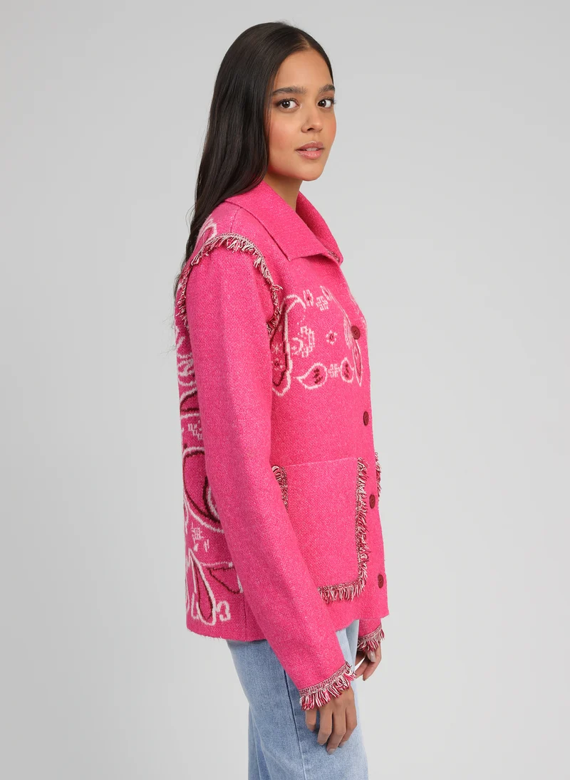 GILET NISANI fushia