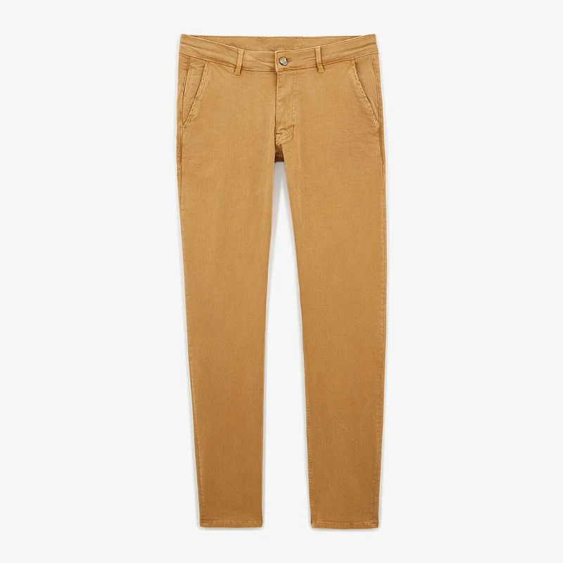 Chino 741 coupe droite confort beige