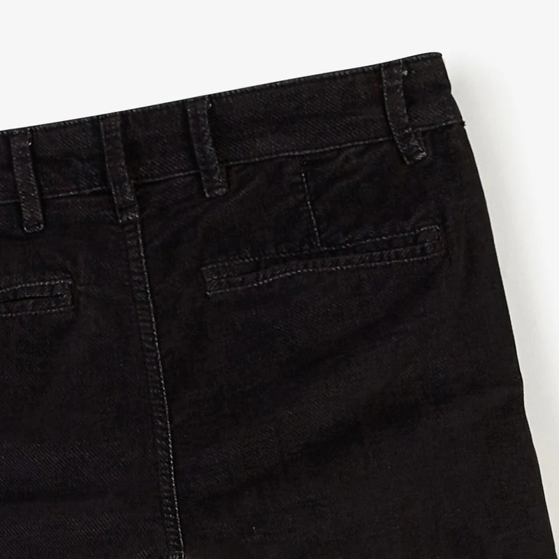 Chino 702 coupe droite en velours noir