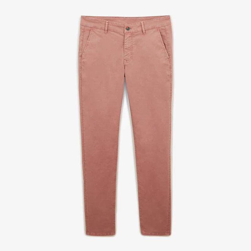 Chino 702 coupe droite confort rose nude en coton