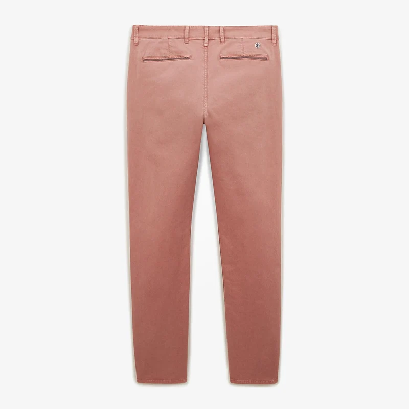 Chino 702 coupe droite confort rose nude en coton
