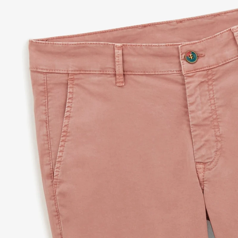 Chino 702 coupe droite confort rose nude en coton