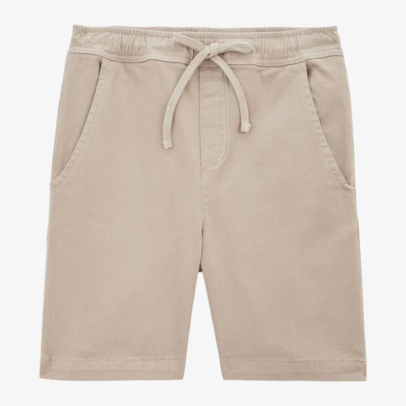 Bermuda garçon beige mastic en coton