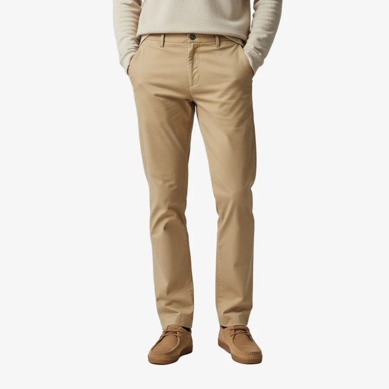 Chino 702 coupe droite confort beige
