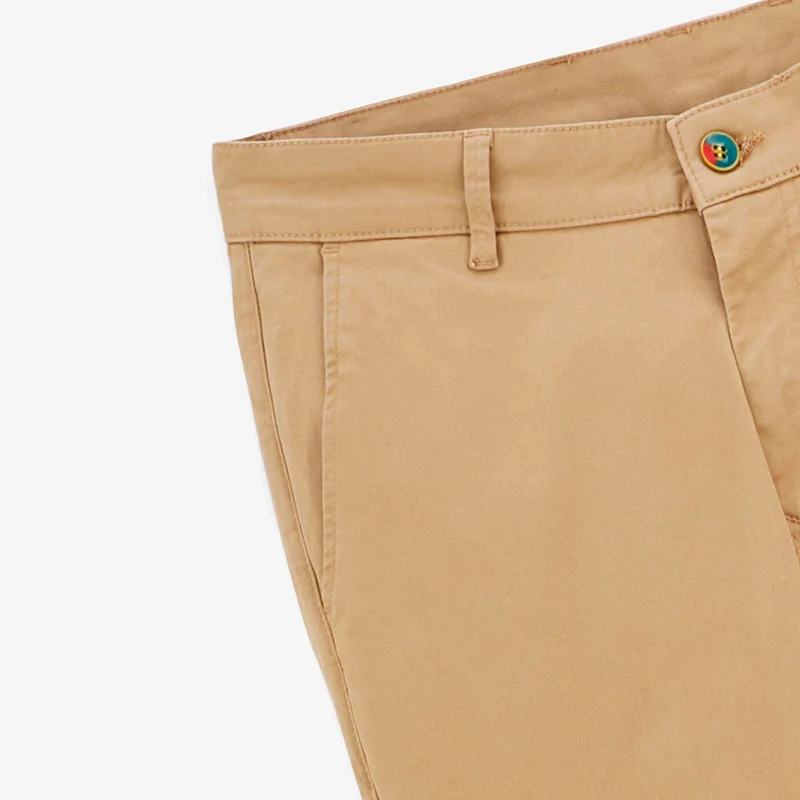 Chino 702 coupe droite confort beige