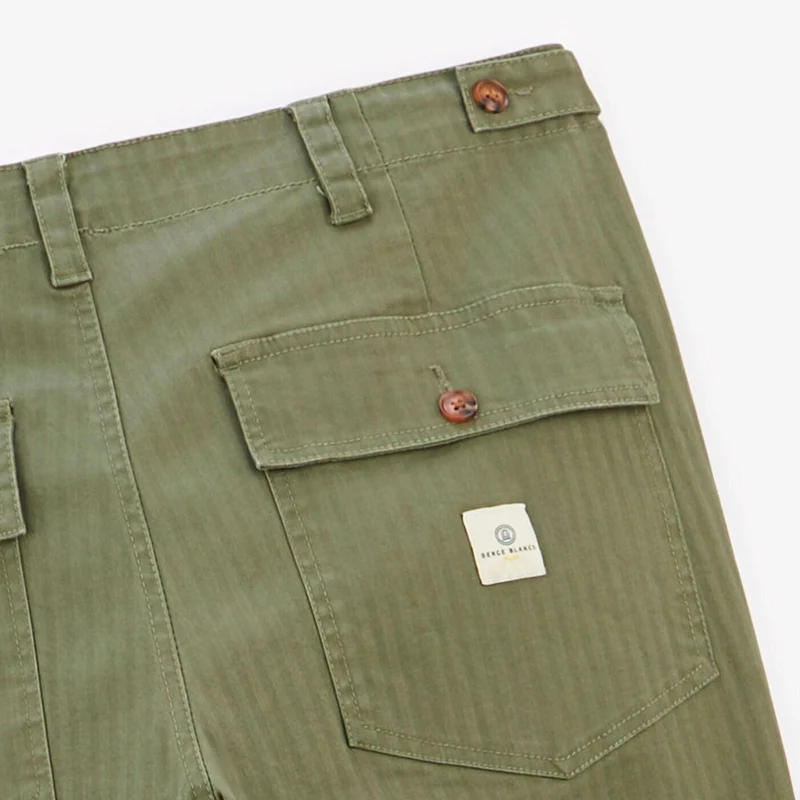 Pantalon 543 SBPLAY coupe droite vert militaire
