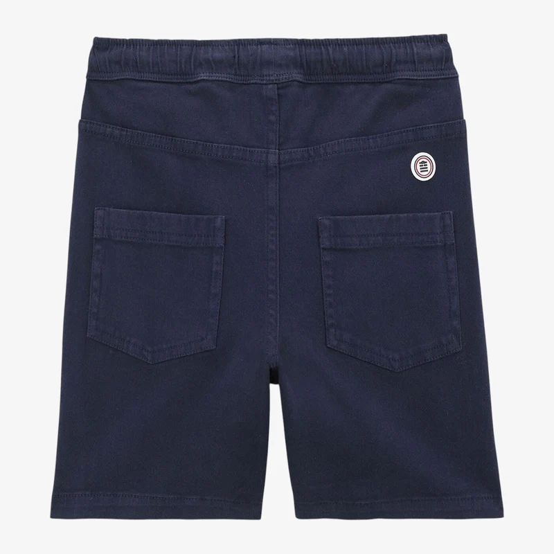 Bermuda bleu marine garçon en coton