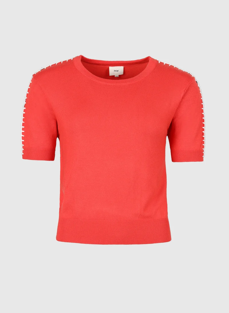 PULL NIKOLI coquelicot