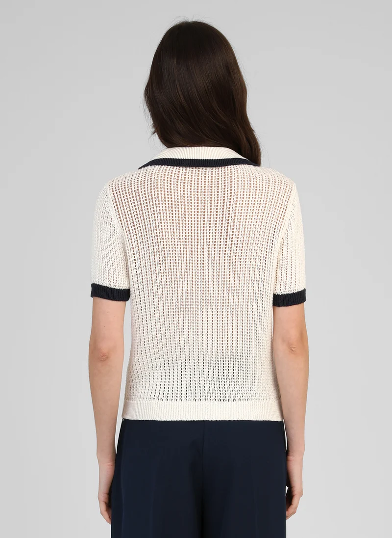 GILET VAYABI ecru