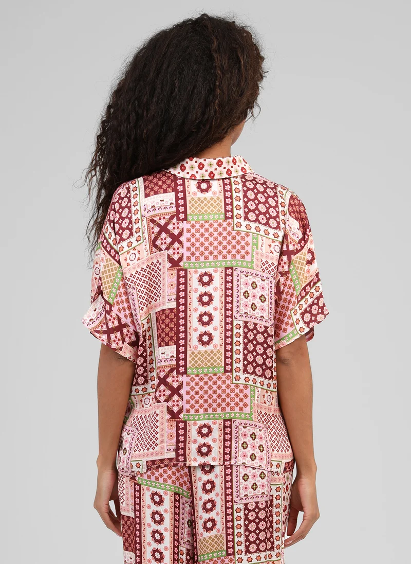 CHEMISE KAILA patchila bordeaux