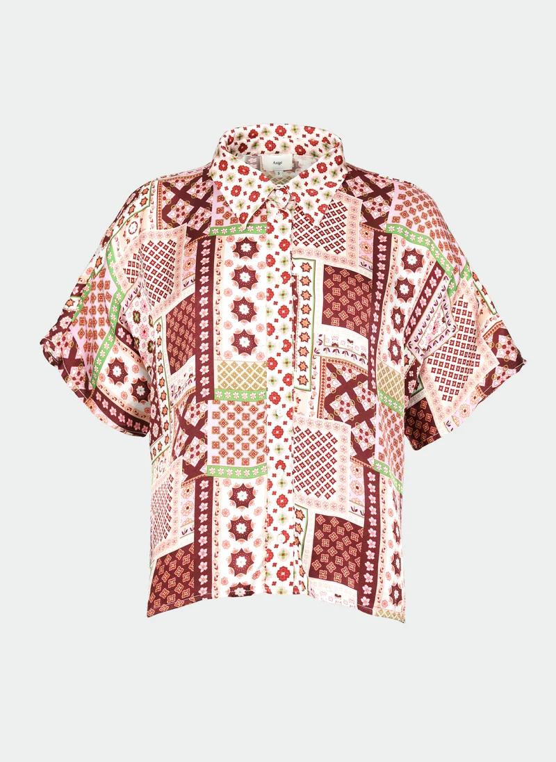 CHEMISE KAILA patchila bordeaux