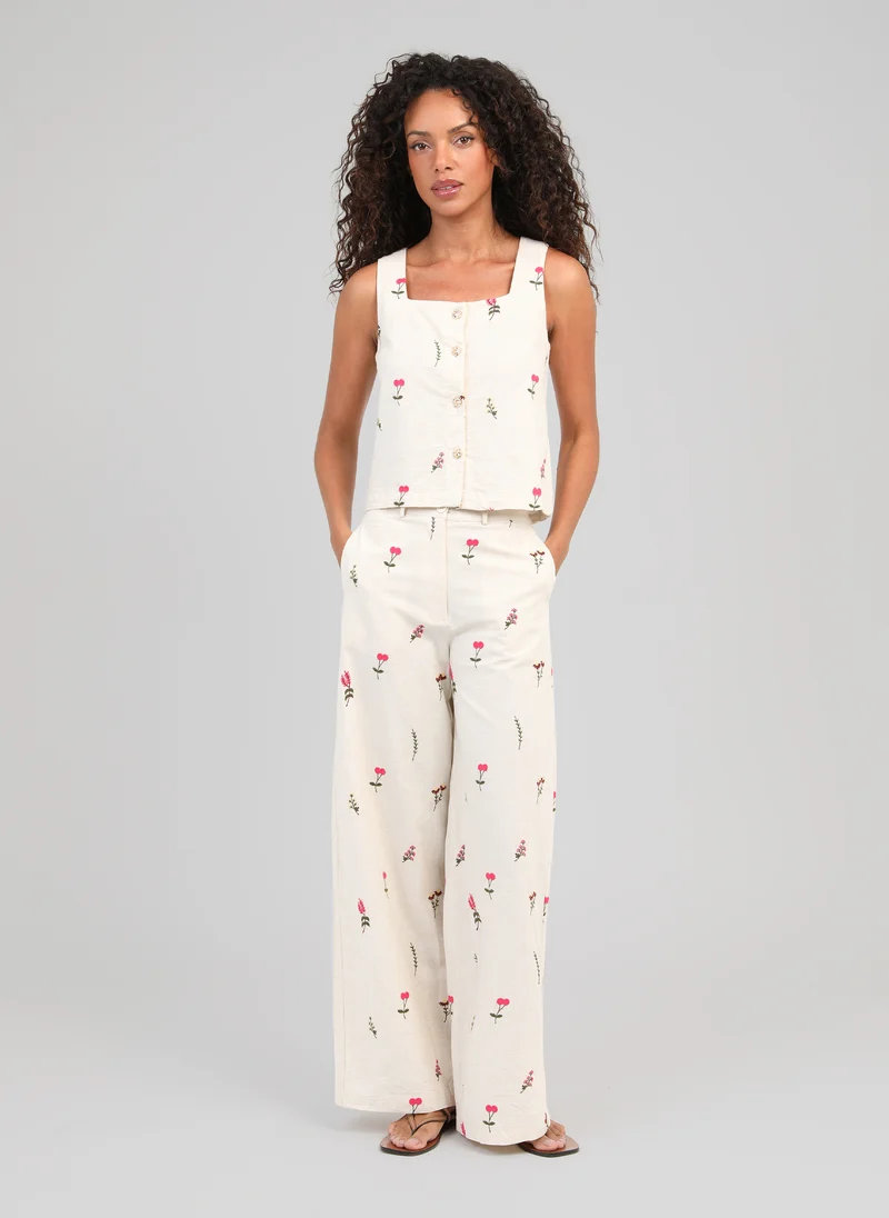 PANTALON RAIPONCE ecru