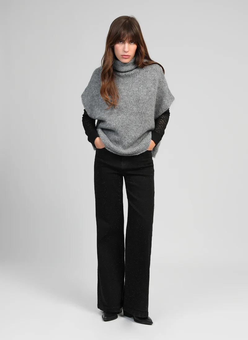 PULL LOKO gris chiné