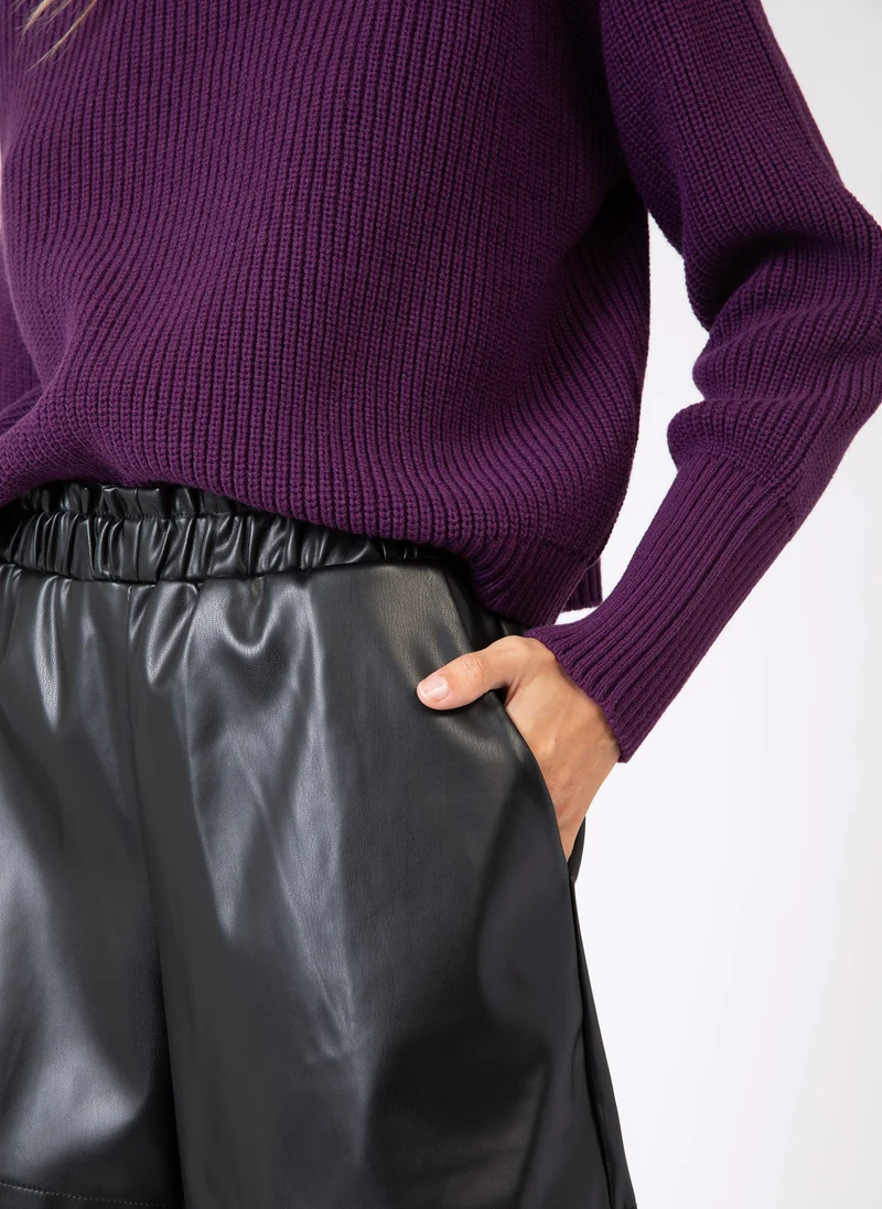 SHORT POUMY noir