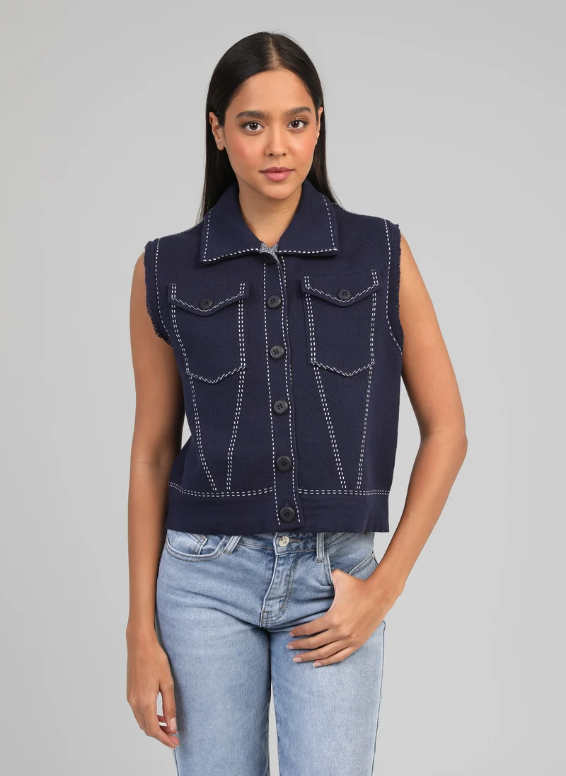 GILET LEWOODY marine
