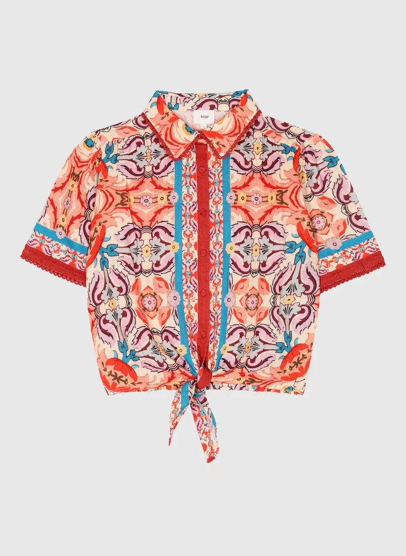 CHEMISE SATURNA folka corail