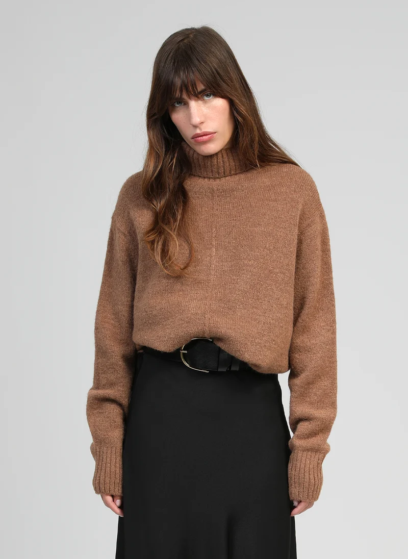 PULL LIPY marron glace