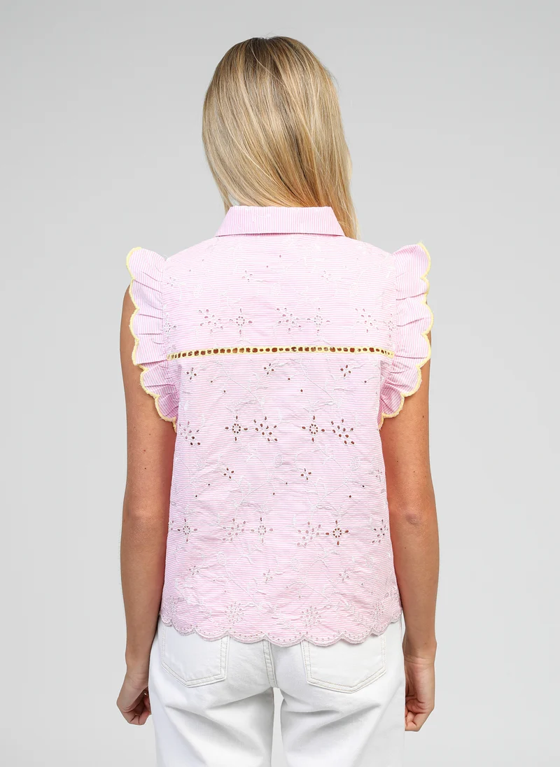 CHEMISE SILEON rose