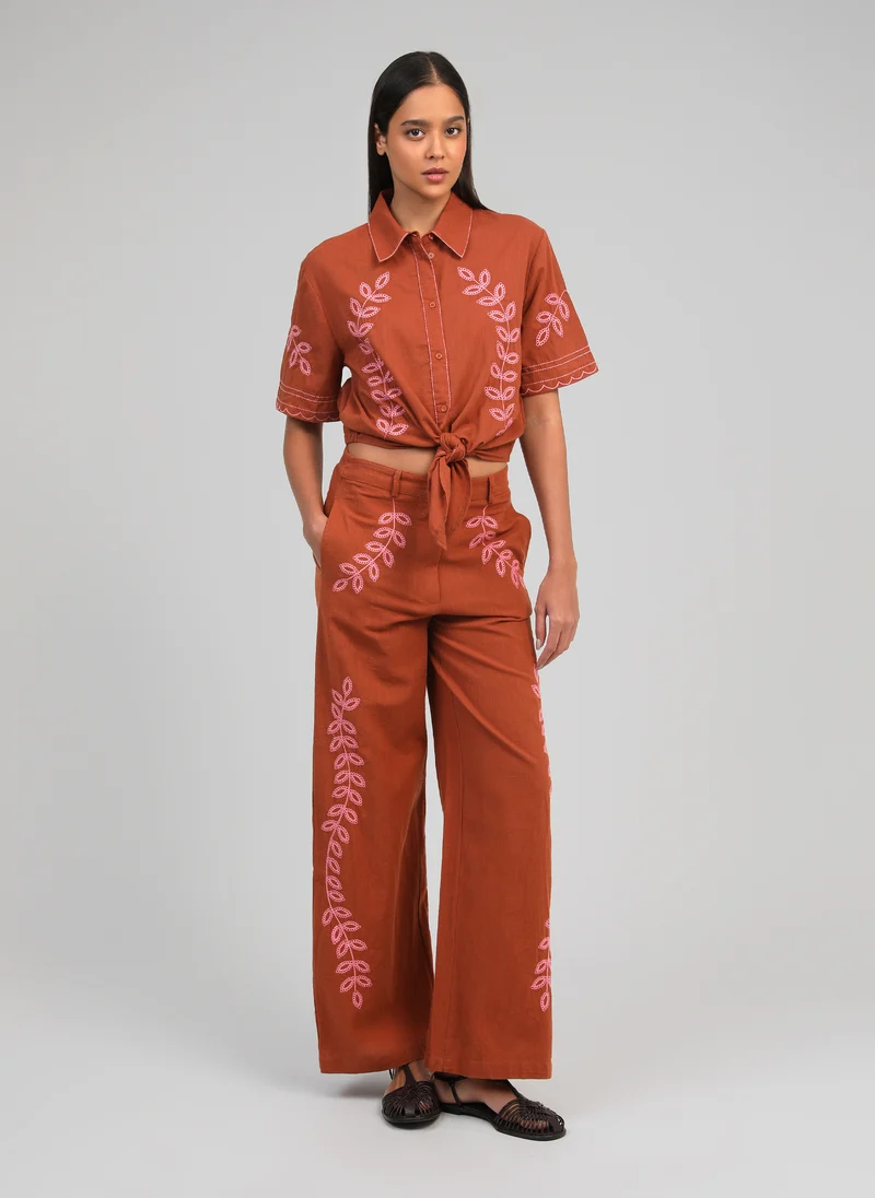 CHEMISE SILONA caramel