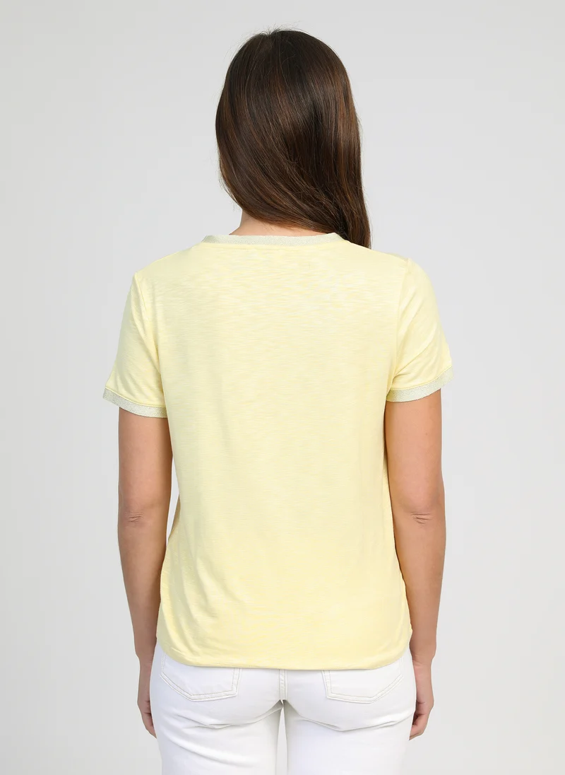 T-SHIRT TIXANA paille