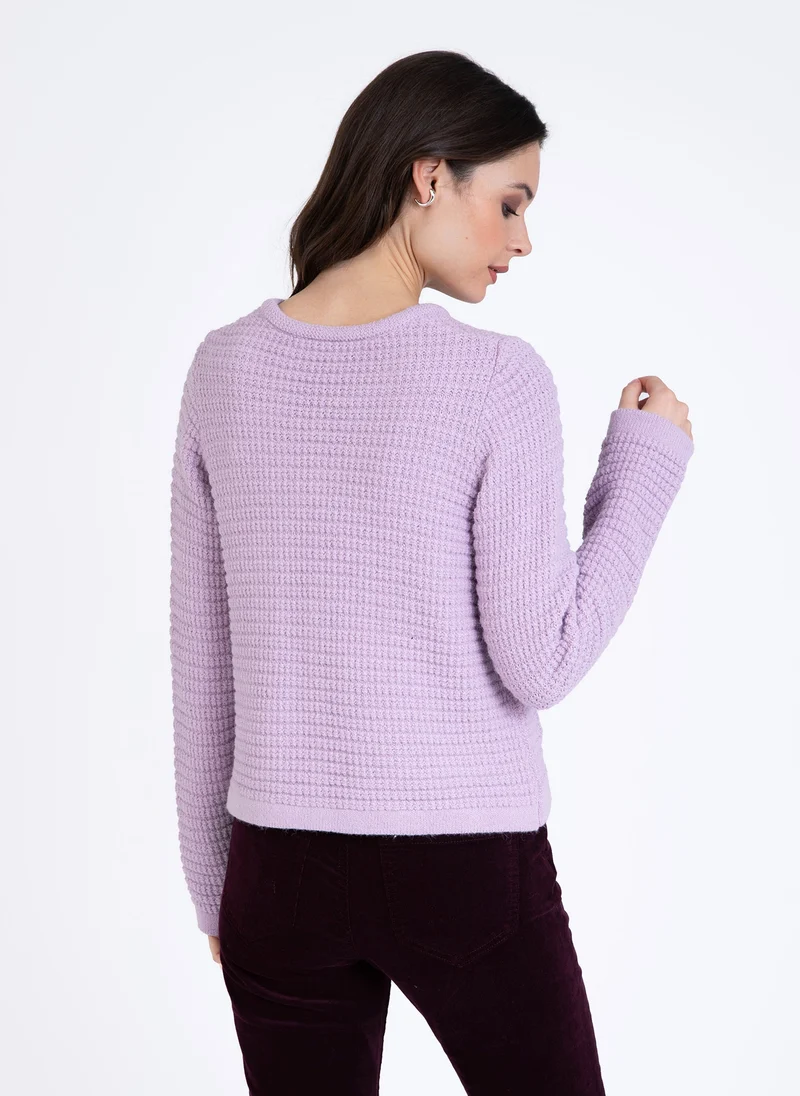 CARDIGAN VENI parme