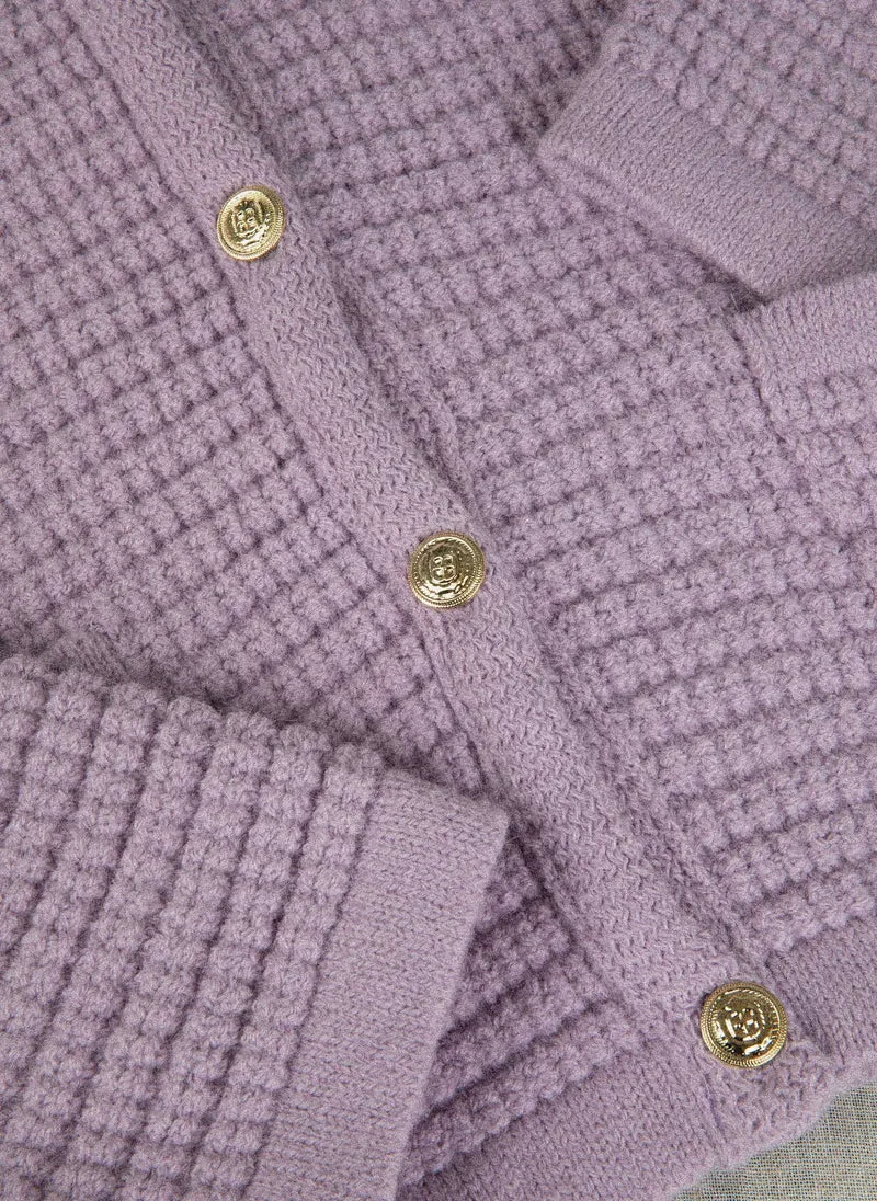CARDIGAN VENI parme