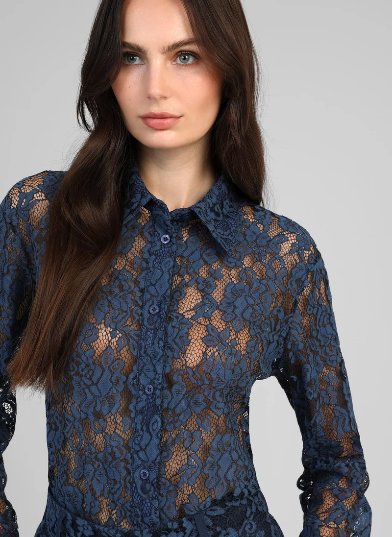CHEMISE AMOLINA marine