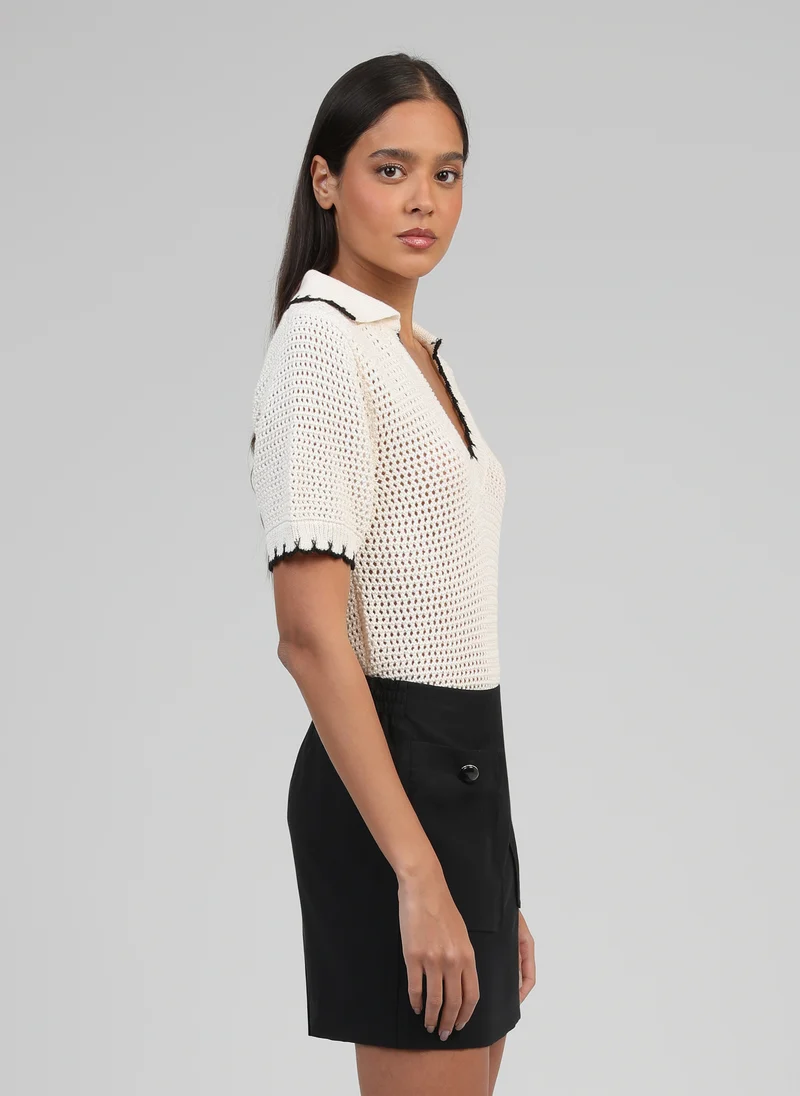 PULL VEZA ecru