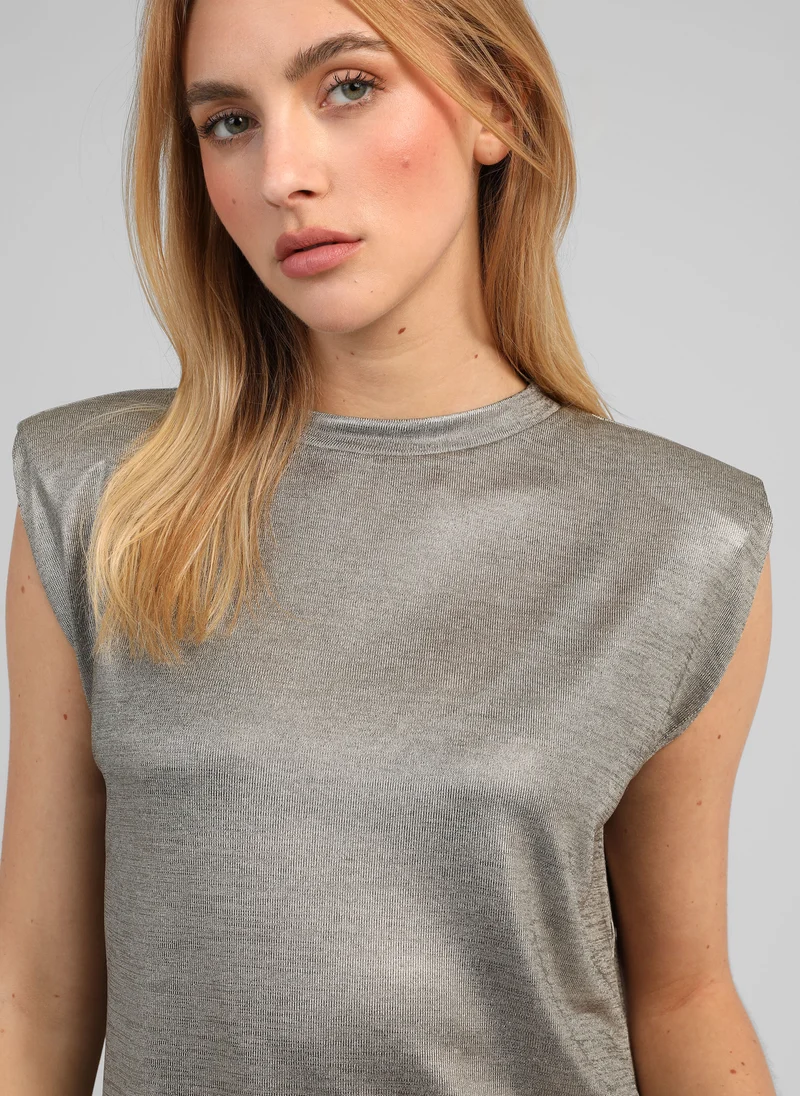 T-SHIRT AFLANY silver