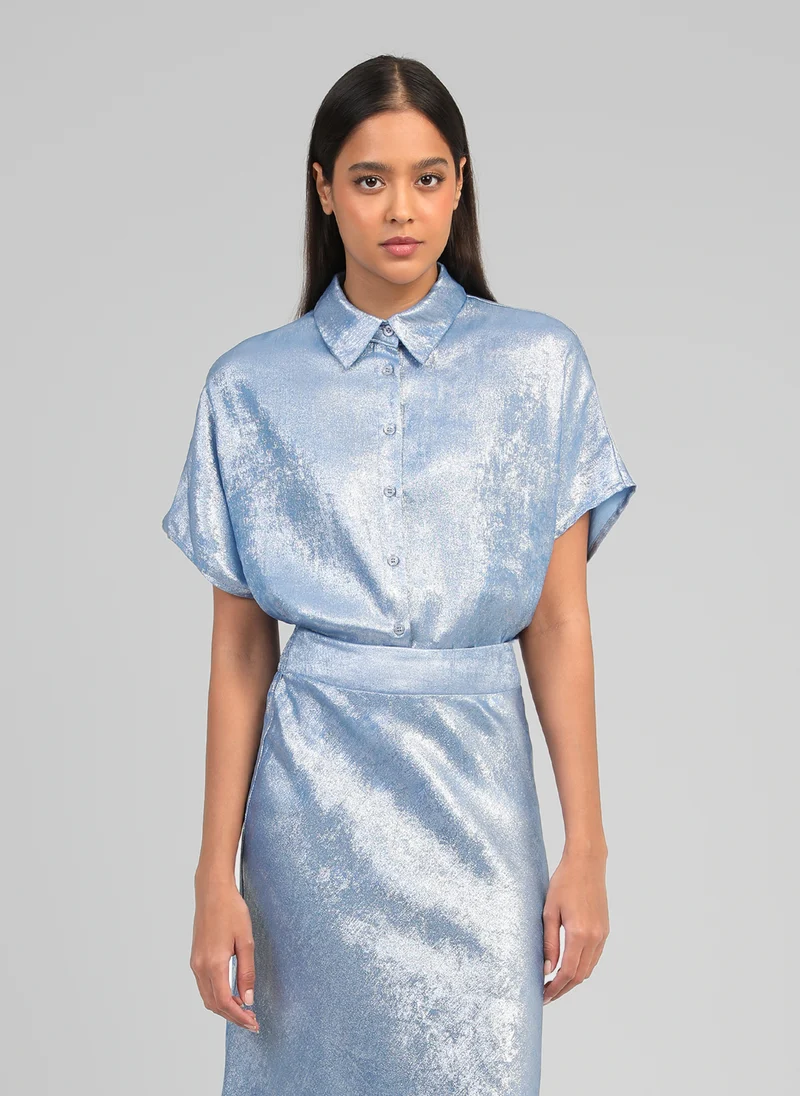 CHEMISE AMORYNA indigo