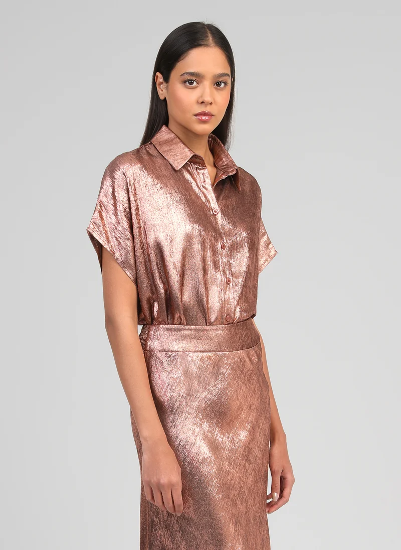 CHEMISE AMORYNA bronze