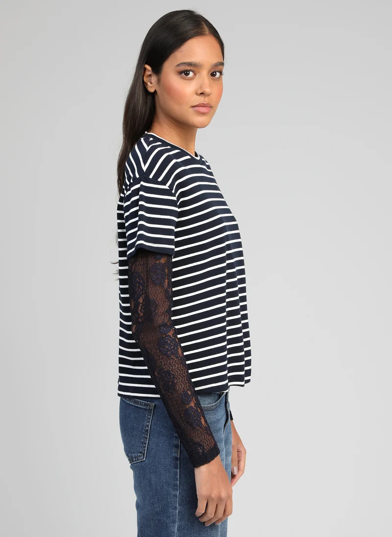 T-SHIRT AKELANE marine