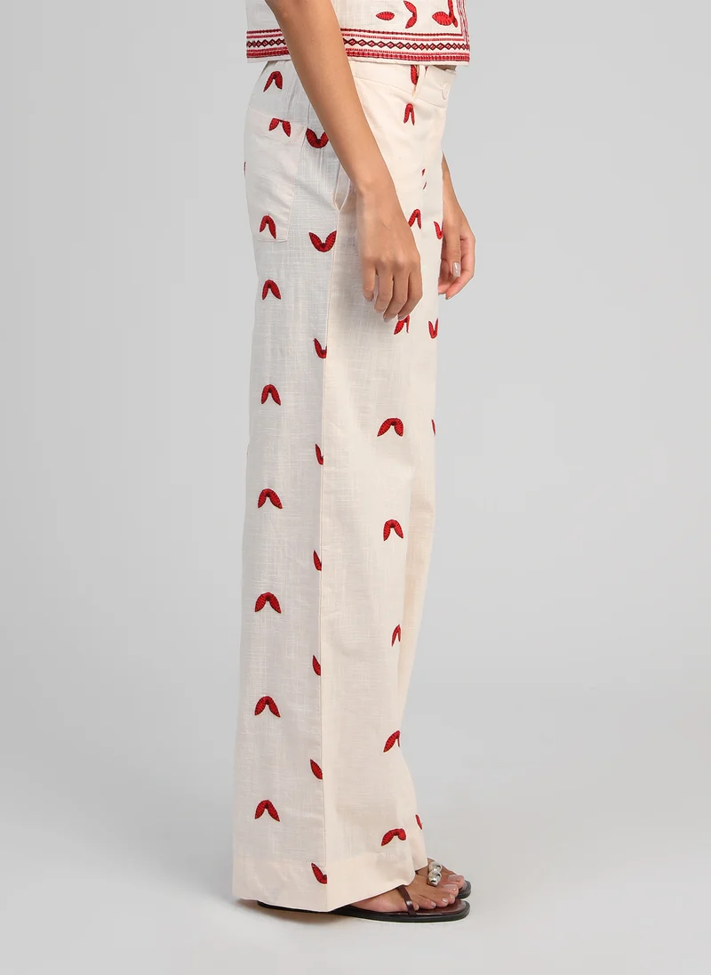 PANTALON ROMILA ecru