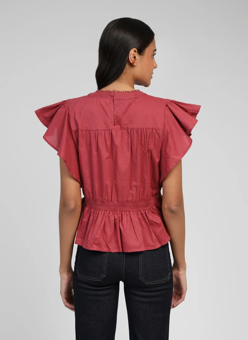 BLOUSE SALEKINA terracotta